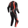 Dainese AUDAX D-ZIP 1PC PERF závodní kombinéza černá/fluo-červená vel.54